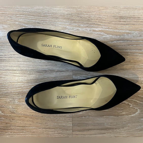 Sarah Flint Perfect Emma in Black Suede/Tortoiseshell - 38.5 - Picture 7 of 7